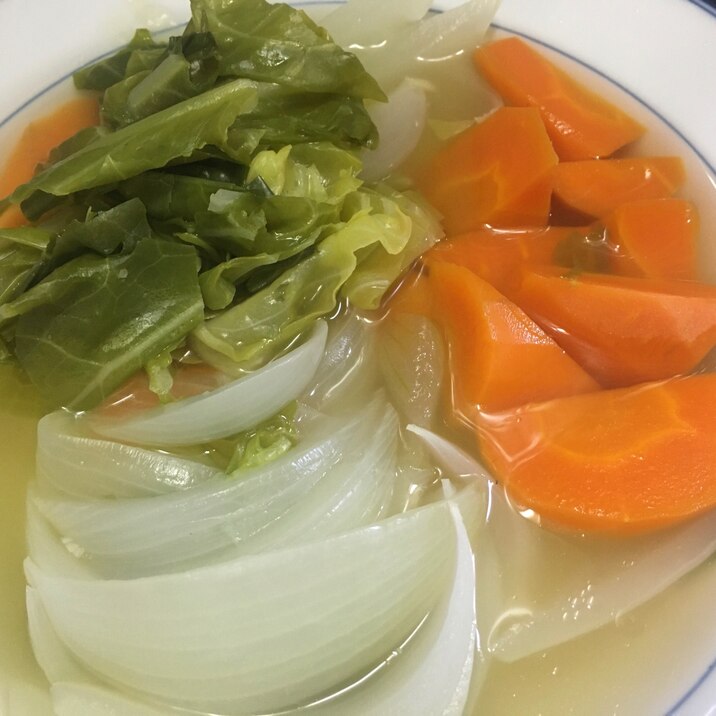 簡単　食べる　野菜スープ